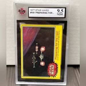 1977 Star Wars #161 Preparing For The Raid KSA 9.5 FRESHLY GRADED (PSA 10 = 493$